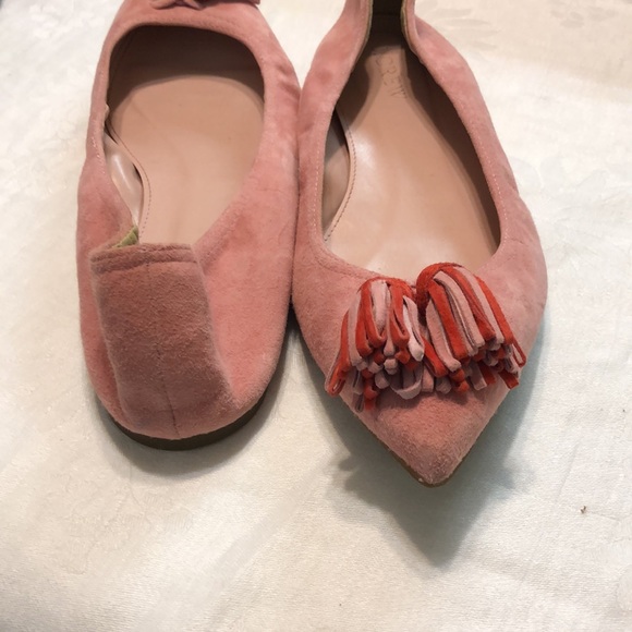 J. Crew Suede Lottie Tassel Flats size 7 - Picture 3 of 10